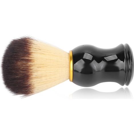 Brosse de rasage à poils doux, brosse de nettoyage de cheveux de salon, brosse à barbe en nylon pour hommes (1/5)