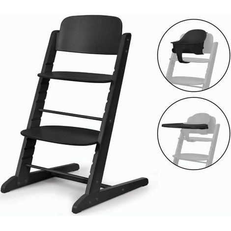 Hochstuhl evolutiv - CYBEX - IRIS 3-in-1 - Holz - Babyeinsatz & Tablett inklusive - Stunning Black