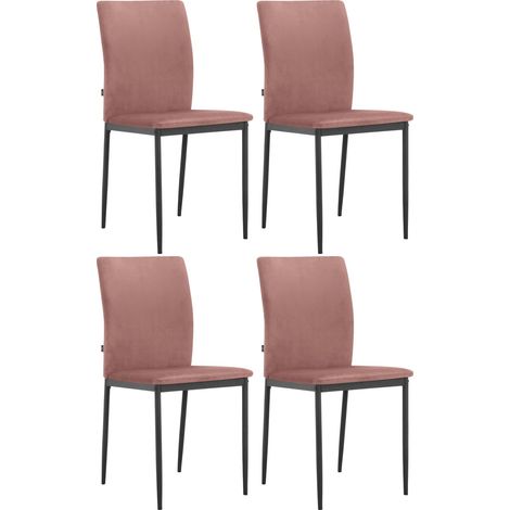 Pavia-Chaise de salle à manger 4 PK Rose (1/5)