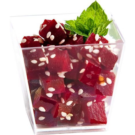 40 verrines carrées coniques 6 cl de 50 x 50 x Ht. 45 mm réutilisable, recyclable 100% Française - Transparent - D-Work (1/4)