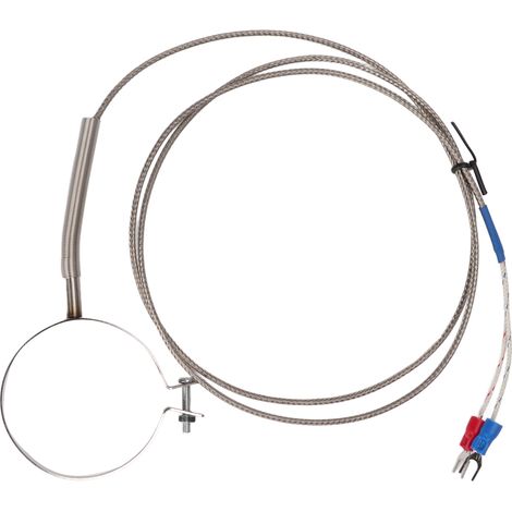 Sonde de température multi-tailles à fil thermocouple haute sensibilité et large plage de mesure (0-400 °C) pour l'industrie (1 mètre). (1/5)