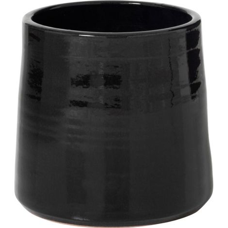 Cache Pot en Céramique "Tolga" 24cm Noir