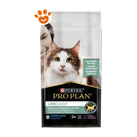 PURINA PRO PLAN Gatto LiveClear Adult 7+ Sterilizzato Tacchino 1,4 kg