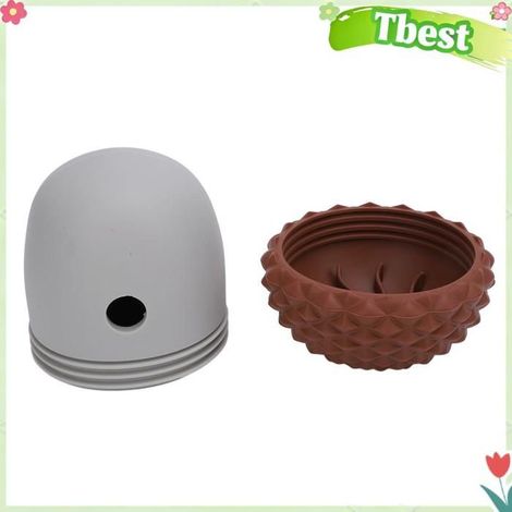 Tbest Balle de puzzle de distribution pour chien Boule de distribution de nourriture pour parapharmacie fauteuil Café avec du gris (1/5)