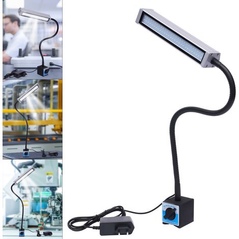 Lampada da lavoro flessibile magnetica a LED nera per macchina CNC IP67 220V