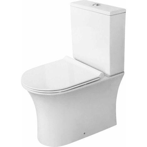 Orbit Viva Fully Back to Wall Close Coupled Rimless Pan Push Button Cistern - Excluding Seat (1/4)