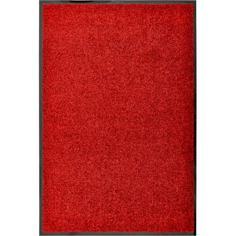 Paillasson lavable, rouge, 60 x 90 cm (1/5)