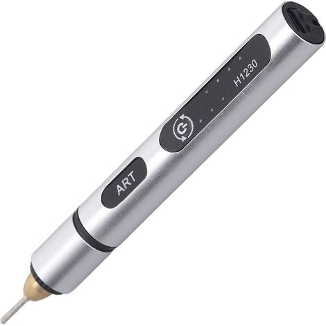 Stylo à graver électrique rechargeable 3 vitesses 5V, outil rotatif sans fil pour le meulage et la gravure de l'argent (1/5)