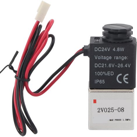 Magnetventil, 2-Wege, Aluminiumlegierung, normalerweise geschlossen, Werkzeuggröße G1/4 Zoll, 2V025-08DC24V (1/5)