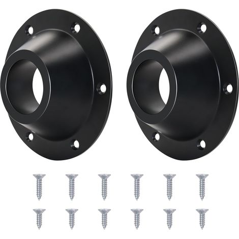 Lot de 2 supports de base de table pour camping-car en alliage d'aluminium avec vis pour le montage des deux extrémités du poteau, fond fixe et sol, facile à installer. (1/4)