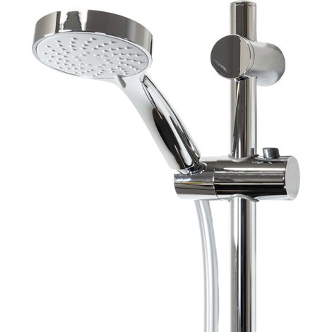tecuro Brauseset ew-090 - mit 3 Funktionen Handbrause, Brauseschlauch 160 cm, Wandstange 100 cm (1/5)