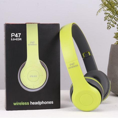 Casque Anti-Bruit P47, Écouteurs Bluetooth sans Fil avec Réduction de Bruit Active (Vert) (1/5)