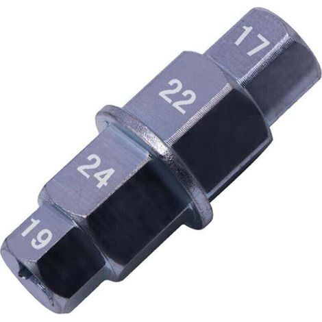 (Noir) Outils mécaniques essieu avant de moto, clé d'essieu, clé d'essieu de moto, douille spéciale moto, arbre hexagonal, essieu de moto, essieu avant (1/4)