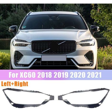 1 pair of headlight covers compatible with Volvo XC60 models 18-21 (1/5)