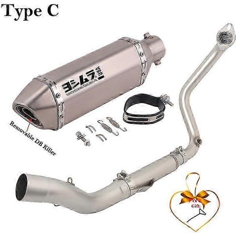 Sistema De Escape Completo Para Motocicleta Zontes, Tubo De Enlace Delantero Modificado, Silenciador Db Killer, Gk350, Gk350r, Gk 350, X S T( Type C) (1/5)