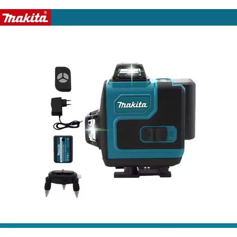 Makita Niveau laser professionnel 16 lignes vertes, faisceau vert haute visibilité 515nm, mode autonivelant et manuel, alignement intérieur et extérieur (1/5)