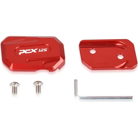 (Rouge PCx125)2023 Pièces Moto Compatibles pour HONDA PCX125 pcx 125 2018-2023 Béquille de moto : extension de support et support latéral, plaque de support Maxpower (1/4)