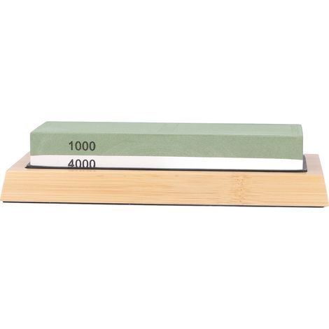 Ensemble de 5 pierres à aiguiser professionnelles à grain 1000/4000 avec base antidérapante en caoutchouc. (1/5)