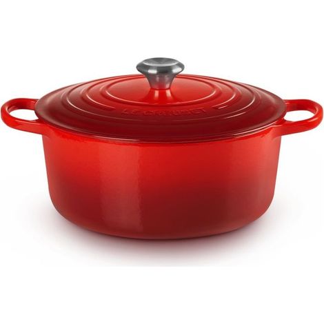 Le Creuset Signature Bräter rund 28 cm kirschrot (1/2)