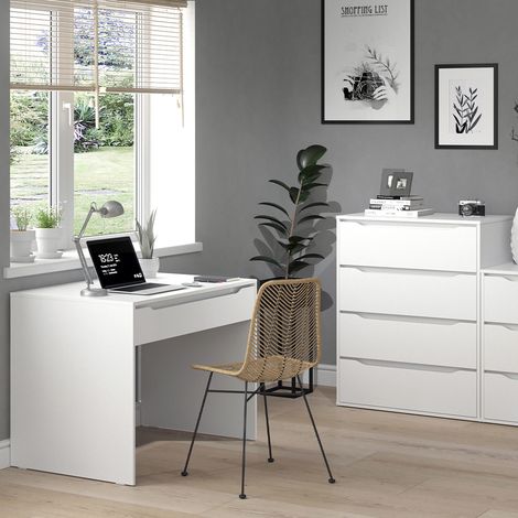 Scrivania Ruben, Bianco, 100 x 65 cm, Vicco (1/5)