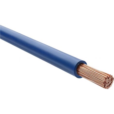 HELU KABEL H07Z-K 90°C 1X10mm² DBU (dunkelblau) Einzelader halogenfrei dunkelblau AD 7,1mm Nennspannung Uo/U 450V/750V - 1 Meter