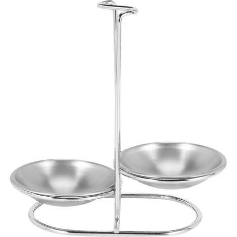 Löffelablagehalter aus Edelstahl, vertikaler Suppenkellenhalter mit langem Griff, Suppenkellenablage (1/3)