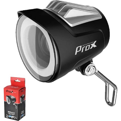 Luz delantera LED ProX Mirach de 20 lux, DC36-48V, para bicicletas eléctricas con bocina.