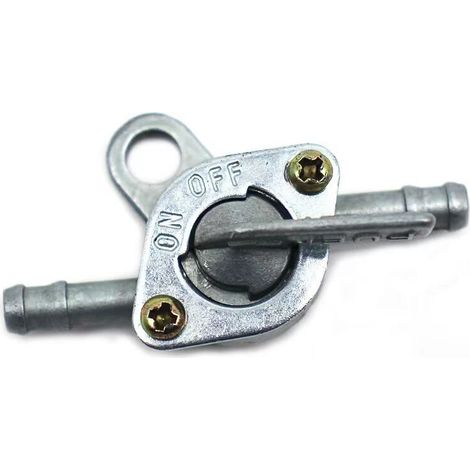Commutateur d'essence de réservoir compatible avec véhicule tout-terrain, modèle avec entrée et sortie standard pour quad et moto cross. (1/4)