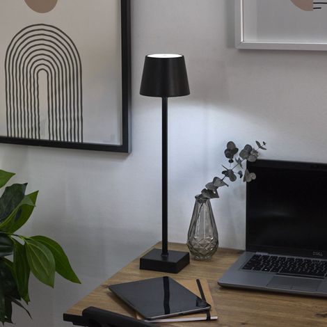 Lampe - HOME DECO FACTORY - Rechargeable - USB - Noire (1/5)