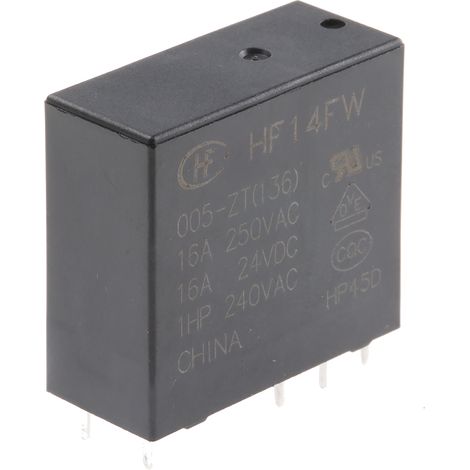 RS PRO Relais sans accrochage 1 RT, bobine 5V c.c. Montage sur CI 530mW ( Prix pour 1 ) (1/2)