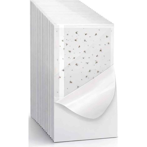 Piège À Mouches - Bande Adhésive Transparente Pour Fenêtre - Usage Intérieur - 20 Pièces - 7 x 21 cm (1/5)