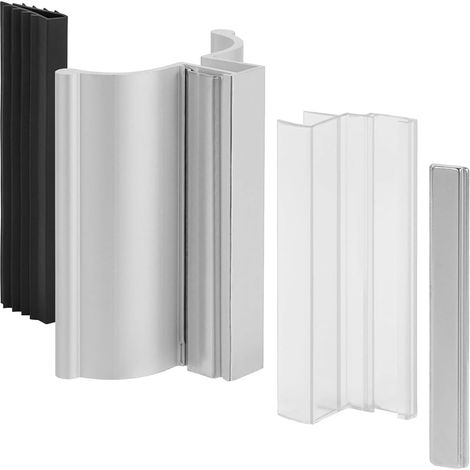Poignée de porte douche magnétique chromée 7,6 cm (3 pouces) avec (1/5)