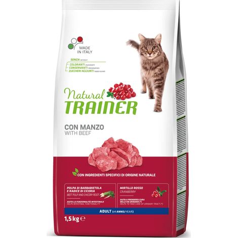 Crocchette Gatto Manzo Natural Trainer - size 300 gr (1/2)