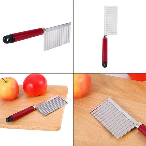 Kartoffelmesser mit scharfer Klinge, multifunktionales Obst- und Gemüseschneidewerkzeug aus Edelstahl für die Küche (1/5)