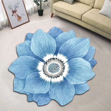 Tapis Rond Non Glissant - Tapis Absorbant Eau Huile - Pour Salle De Bain Cuisine Chambre Salon Entrée - 40 x 40 cm (1/5)