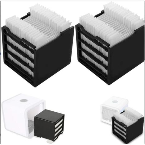 Filtre De Remplacement - Pour Refroidisseur D Air Personnel - Dimensions 12 x 11,2 x 11,5 Cm - Lot De 2 (1/5)