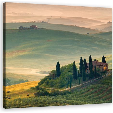 Tableau décoratif Toscane paysage Italie 40x40 (1/5)
