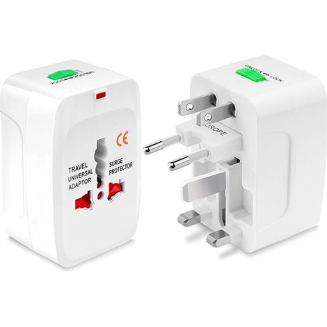 Chargeur de téléphone universel tout-en-un pour voyages, adaptateur secteur mural. (1/5)