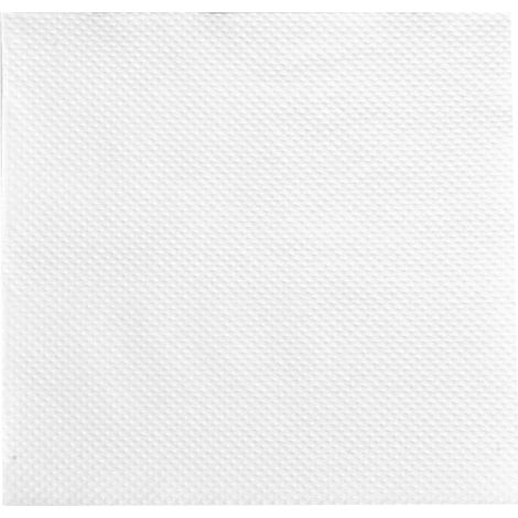 Serviette en ouate blanche micropoint 20 x 20 cm 2 plis pliée en 4 - 2400 unités - Betik