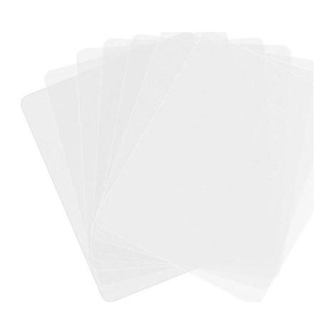 Sets de table - 43 x 28 cm - Transparents - Gardent les nappes propres - Matière PP - Conviennent pour la cuisine et la salle à manger - Lot de 8 (1/5)