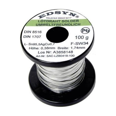Edsyn SAC-LZB 0418 Hilo de soldadura sin plomo 100 g