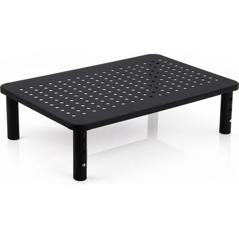 Monitorständer Metall Lochmuster 37 x 10 x 24 cm (BxHxT)