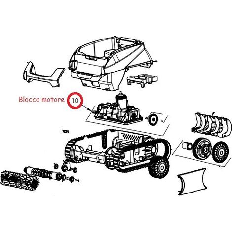 Blocco motore per pulitore serie RE -XA-CNX