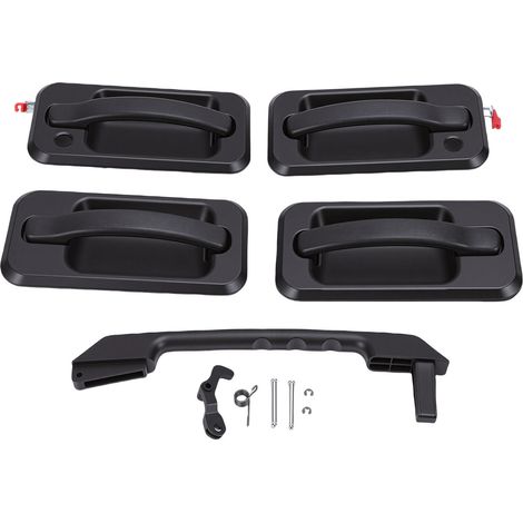 Ensemble de poignées de porte extérieures de voiture, couleur noire, avant, arrière, côté droit et queue de remplacement pour H2 15104792 – 2003, 2009 (1/5)