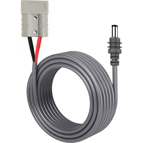 Pour connecteur Anderson vers câble d'alimentation CC 16,4 pieds 18AWG, cordon en caoutchouc et cuivre, Mini plat (1/5)