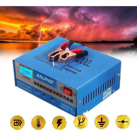 Cargador de batería de coche FOREHILL 200AH 12V/24V (1/5)