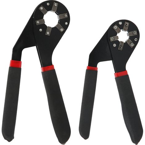 Clé à prise réglable multiplicateur de force avec poignée caoutchouc, outil manuel hexagonal antidérapant (1/5)