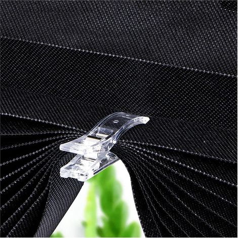 Pinces à rideaux pour stores vénitiens et pare-soleil en papier plissé pinces à stores vénitiens en plastique transparent (10 pièces). (1/5)