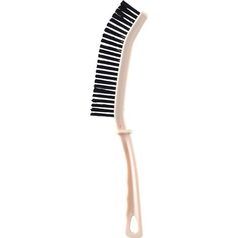 1 brosse à fissures, brosse fine à long manche, brosse de nettoyage pour douche, poils durs, outil facile à utiliser, accessoire polyvalent pour la maison, brosse pour coins, dimensions : 1,18 x 9,05  (1/4)