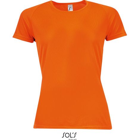 Camiseta De Mujer Mangas Raglán SOL'S SPORTY WOMEN L Naranja neón (1/3)